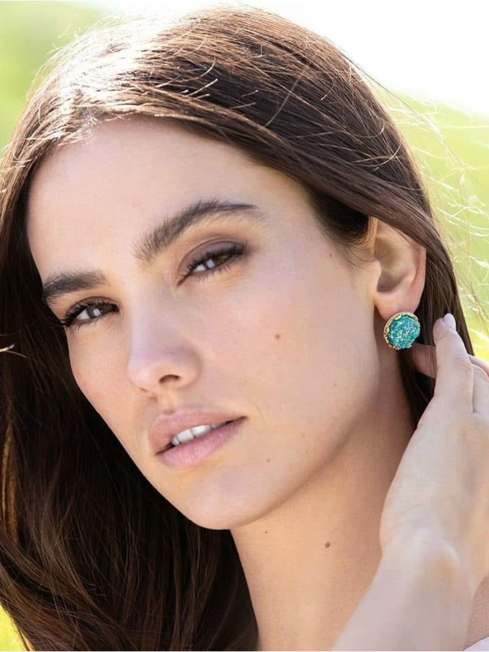 🆕 Tabbi Druzy Stud Earrings Plunder - Picture 3 of 5